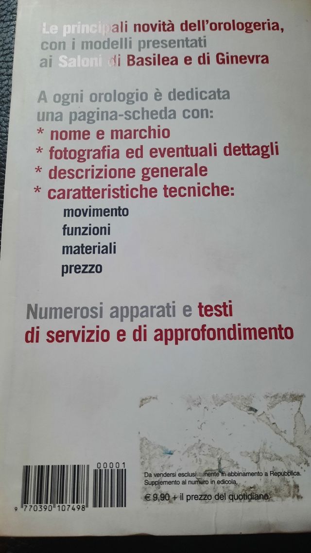 Volume orologi 2010/2011