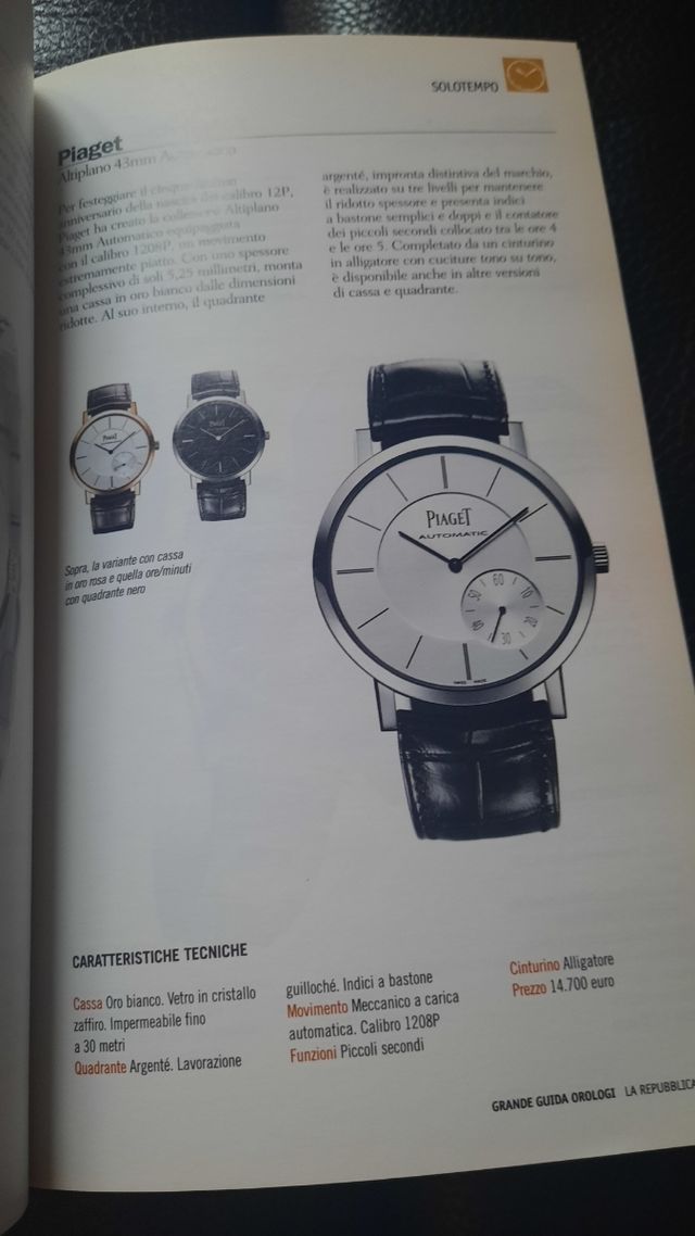 Volume orologi 2010/2011