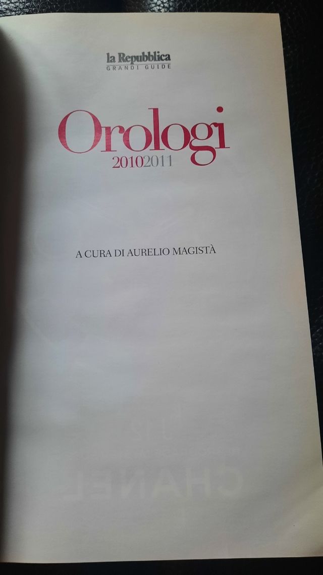 Volume orologi 2010/2011