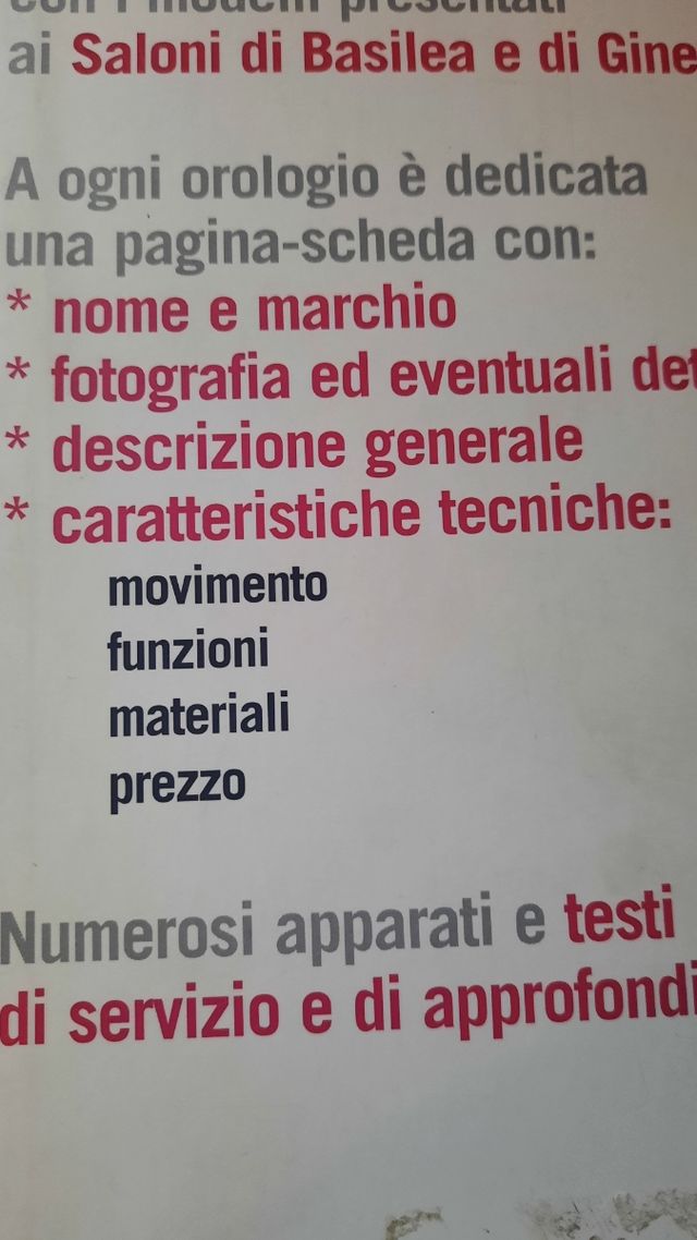 Volume orologi 2010/2011