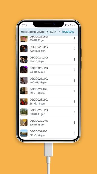 Lettore di schede SD per smartphone e tablet