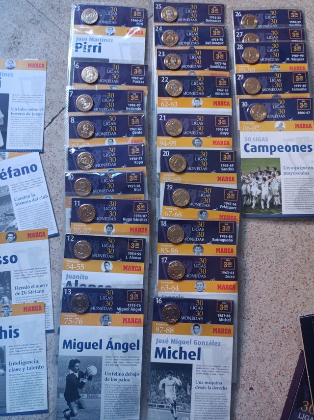 Monedas real Madrid 30 ligas