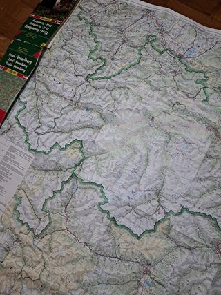 Mapa del Tirol austriaco