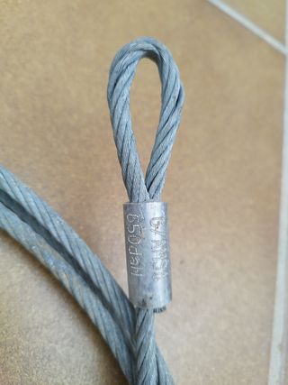 Eslingas de cable de acero de 5,5m