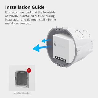 Sonoff MINIR2 10A Interruptor de luz Inalámbrico