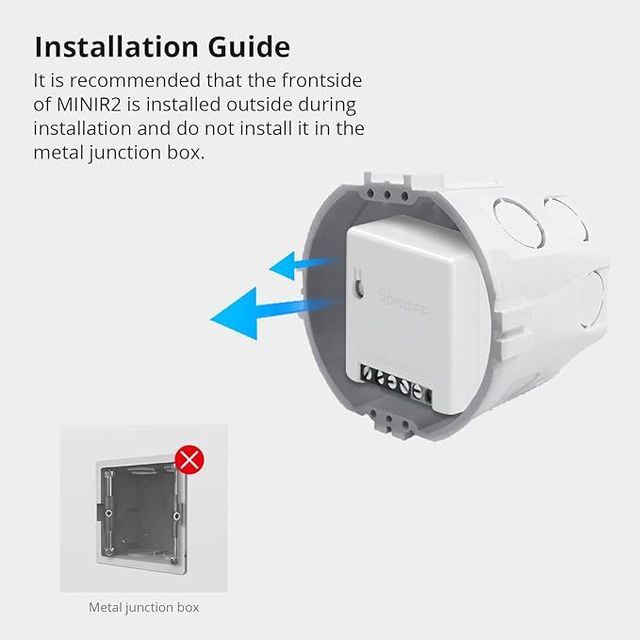 Sonoff MINIR2 10A Interruptor de luz Inalámbrico