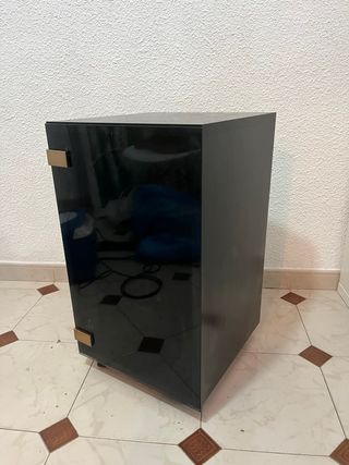 Mueble almacenaje con puerta negro