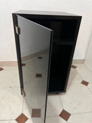 Mueble almacenaje con puerta negro