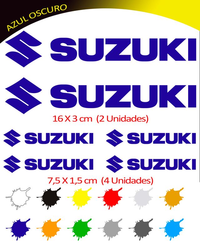 6 adhesivos SUZUKI