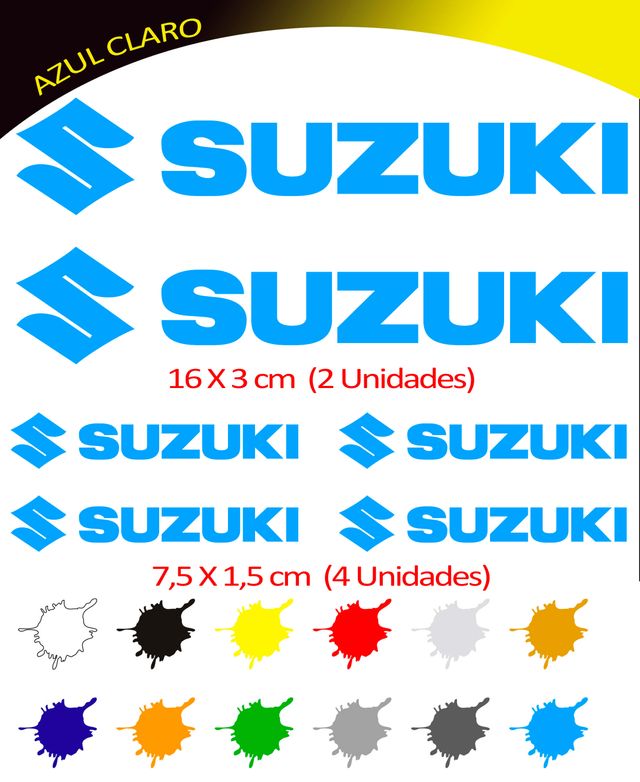 6 adhesivos SUZUKI