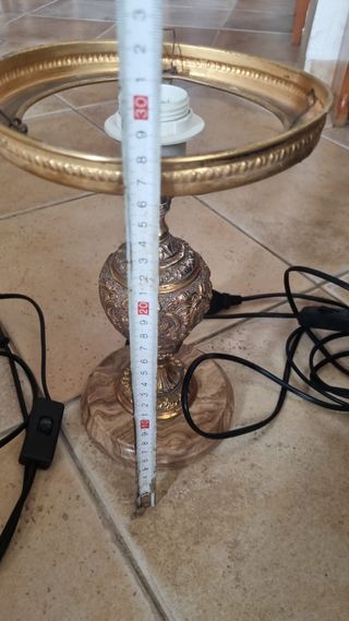 2 pies de lámpara vintage