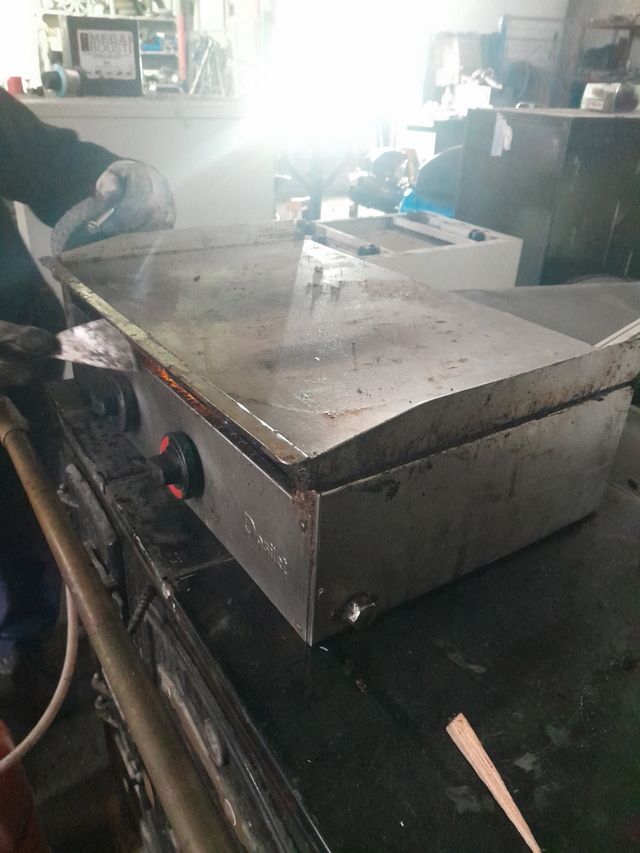 Plancha de gas acero