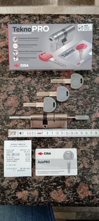 Cilindretto per serratura marca Cisa
