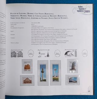 SELLOS ESPAÑA Y ANDORRA 2008