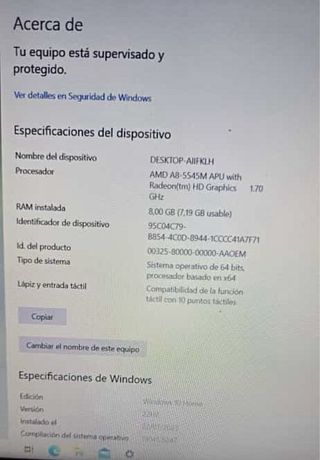 Ordenador portatil hp táctil