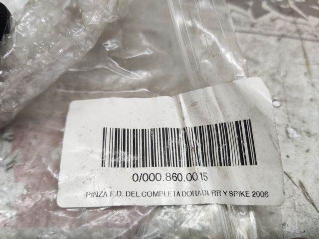 PINZA FRENO DELANTERO DORADA RIEJU RR Y SPIKE 2006