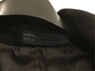 Chaquetón negro Zara, como nuevo talla S