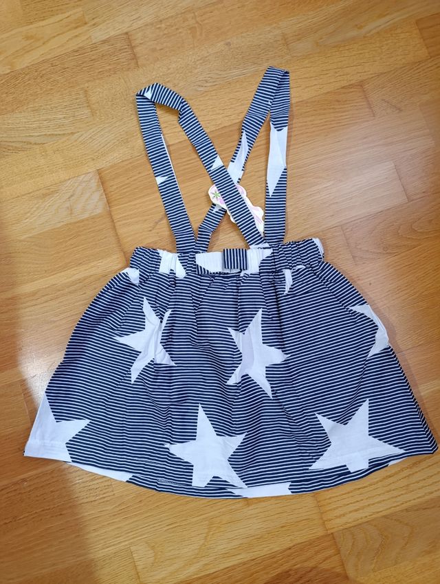 FALDA CON TIRANTES NIÑA