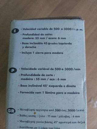 Sierra de vaivén 350w