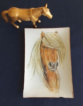 Vetro decorativo a forma di cavallo 🐎