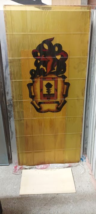 Cristal decorativo de puerta de salón 
