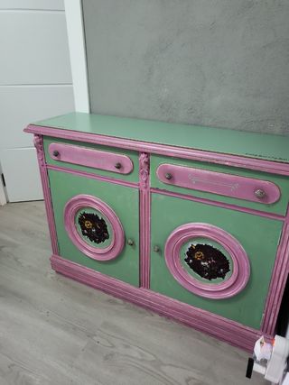 Mueble recibidor restaurado