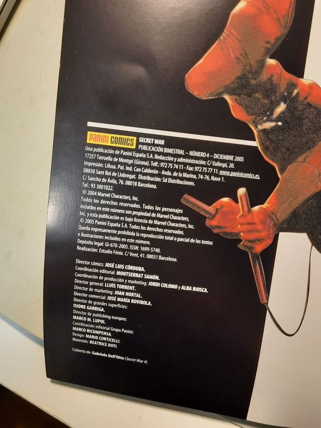 Pack de comics Marvel Secret War