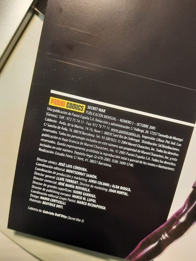 Pack de comics Marvel Secret War