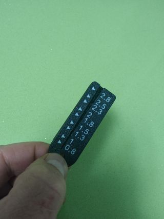 Regla medidor bolas tungsteno 