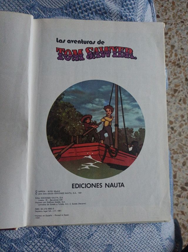 Cuento tom sawyer vintage 81