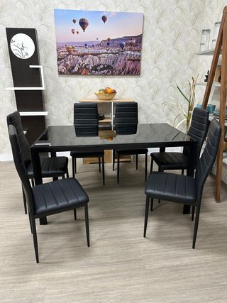 MESA DT17 BLANCO Y NEGRO