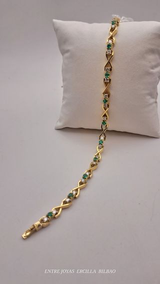 PULSERA ORO 18K CON DIAMANTES 