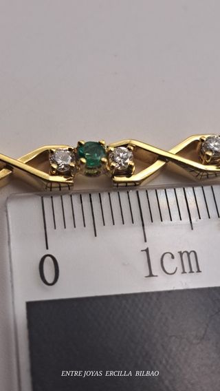 PULSERA ORO 18K CON DIAMANTES 