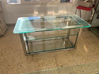 Tavoli in acciaio inox e vetro