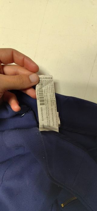Falda azul Pull & Bear