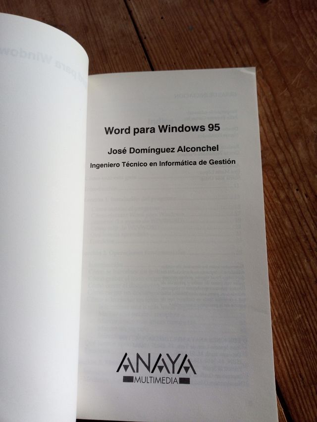 Guía de iniciación para Word  para Windows 95.