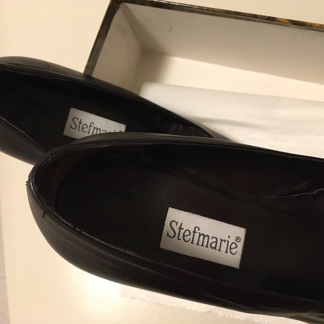 Decolletè pelle nero