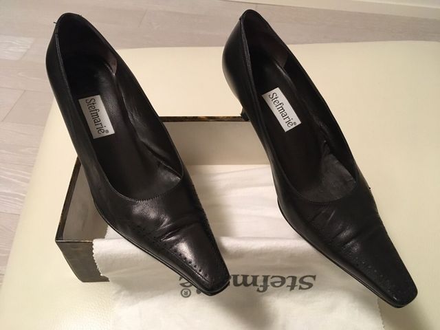 Decolletè pelle nero