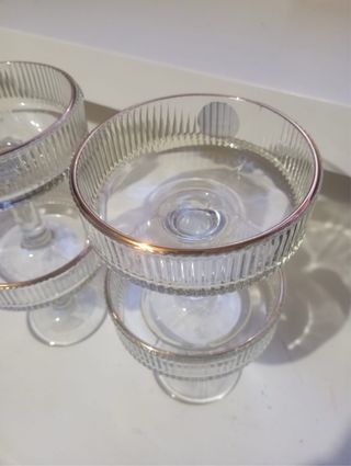 Set di 6 Coppette di Lusso Deluxe con Finitura Dor