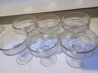 Set di 6 Coppette di Lusso Deluxe con Finitura Dor