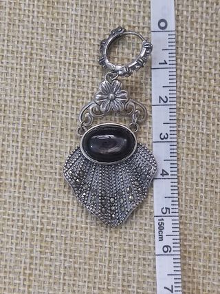 pendientes de piedra hiperstena