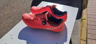 Bicicleta de carretera marca "Merida".