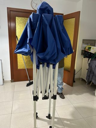 Carpa master azul plegable 2x2