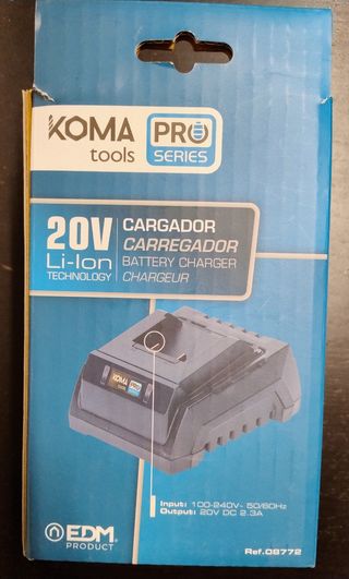 Cargador y batería Koma Tools