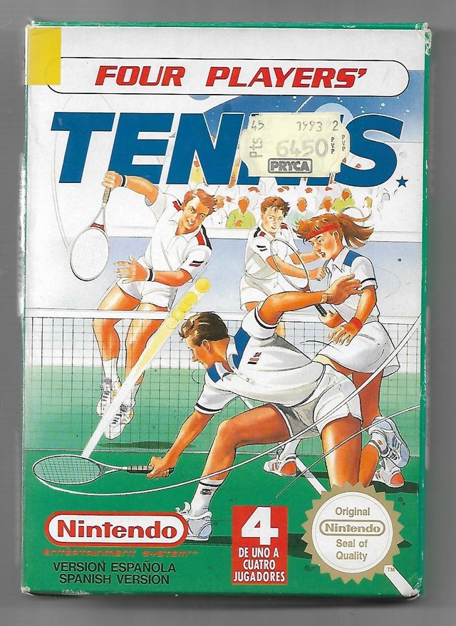Tennis per quattro giocatori su Nintendo NES (ESP)