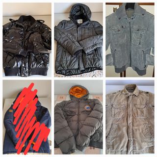 lotto 5 giubbotti giacconi piumini M L