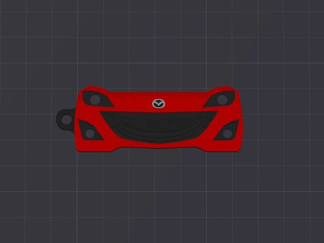 Llavero 3D personalizado Mazda 3 MPS