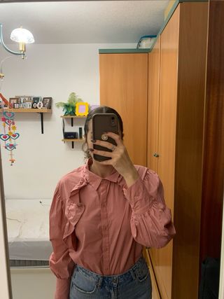 Camisa rosa de Zara
