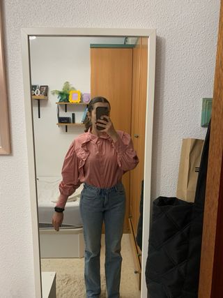 Camisa rosa de Zara