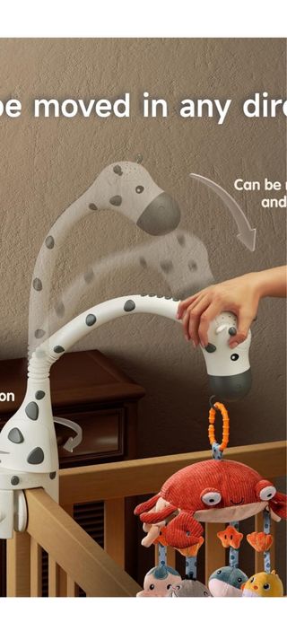 Carrusel cuna para bebes con musica y luces 